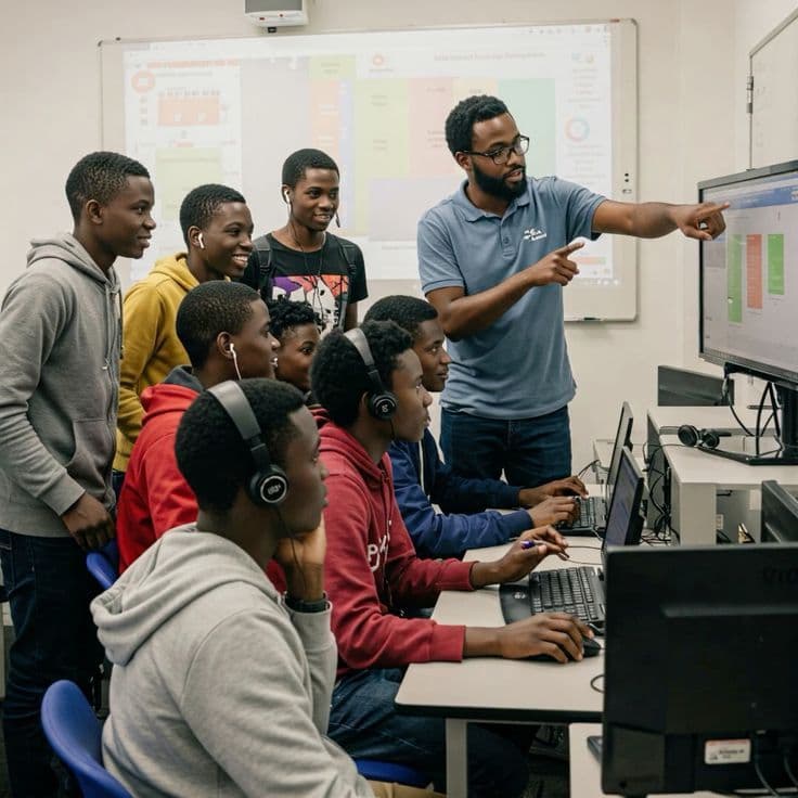 Students learning